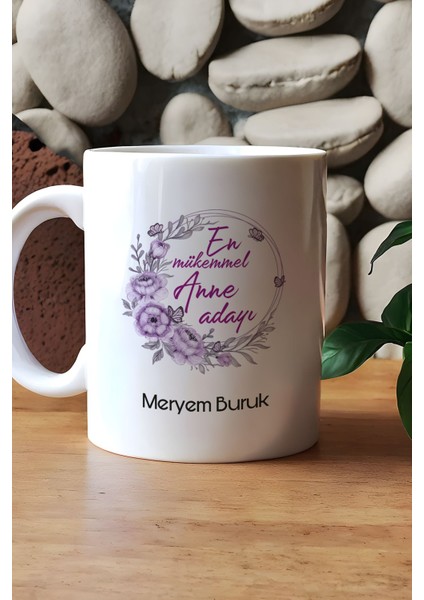 Kişiye Özel En Mükemmel Anne Adayı Kupa Bardak Beyaz Hamileye Hediye indirimleri