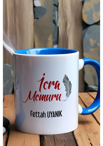 Kişiye Özel Icra Memuru Kupa Bardak Mavi
