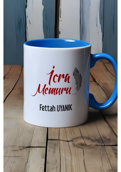 Kişiye Özel Icra Memuru Kupa Bardak Mavi