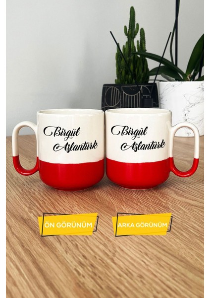 Kişiye Özel Isim Soyisim Yazılı Pro Kupa Bardak Kırmızı Isme Özel Hediye modelleri