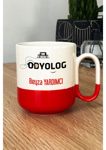 Kişiye Özel Odyolog Pro Kupa Bardak Kırmızı Tıp Bayramı Hediyeleri fiyatları