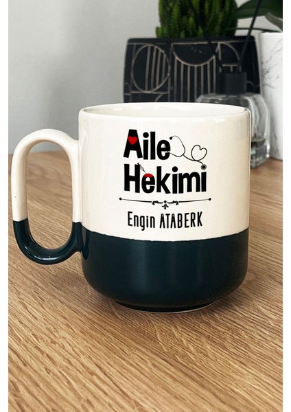 Kişiye Özel Aile Hekimi Doktor Pro Kupa Bardak Siyah Tıp Bayramı Hediyesi