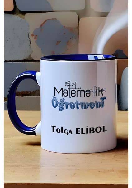 Kişiye Özel Matematik Öğretmeni -2- Kupa Bardak Lacivert Öğretmenler Günü Hediyesi modelleri