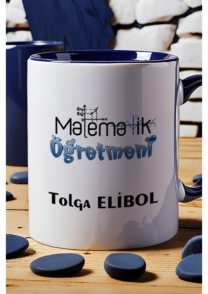 Kişiye Özel Matematik Öğretmeni -2- Kupa Bardak Lacivert Öğretmenler Günü Hediyesi indirimleri