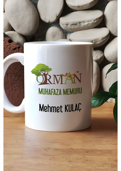 Kişiye Özel Orman Muhafaza Memuru Kupa Bardak Beyaz