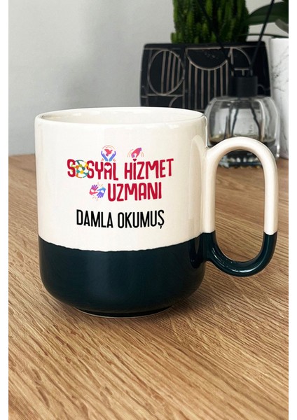 Kişiye Özel Sosyal Hizmet Uzmanı Pro Kupa Bardak Siyah