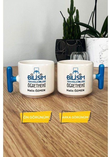 Kişiye Özel Bilişim Öğretmeni -2- Kupa Bardak T Kulplu Mavi Öğretmenler Günü Hediyesi modelleri