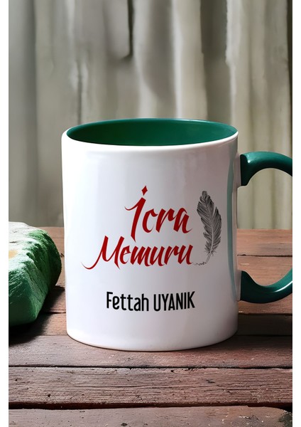 Kişiye Özel Icra Memuru Kupa Bardak Yeşil fırsatları