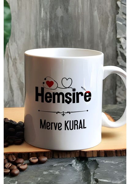 Kişiye Özel Hemşire Kupa Bardak Beyaz Isme Özel Tıp Bayramı Hediyesi fiyatları
