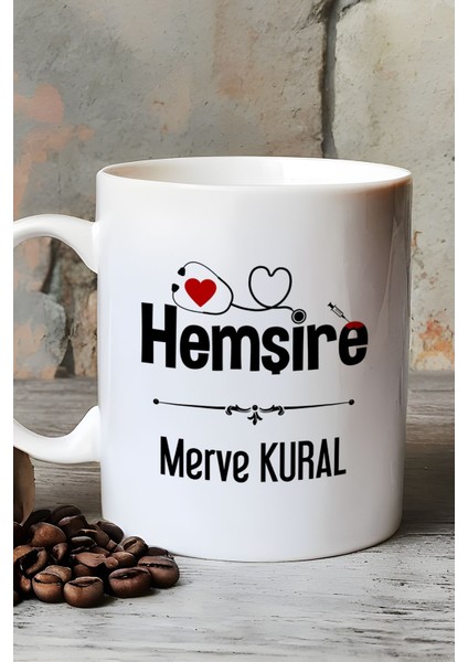 Kişiye Özel Hemşire Kupa Bardak Beyaz Isme Özel Tıp Bayramı Hediyesi fırsatları