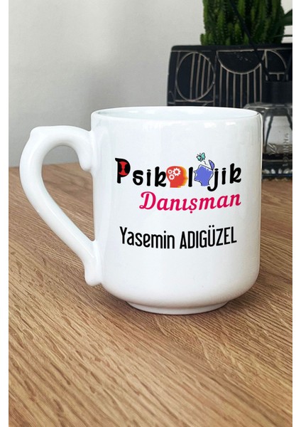 Kişiye Özel Psikolojik Danışman Kupa Bardak Oval Tıp Bayramı Hediyesi