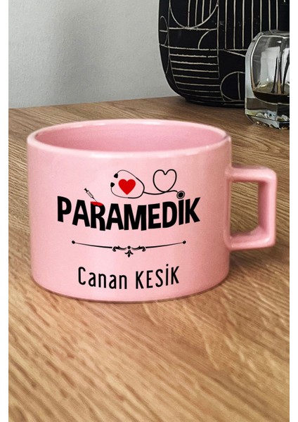 Kişiye Özel Paramedik -2- Pastel Fincan Pembe Att Tıp Bayramı Hediyesi fiyatları