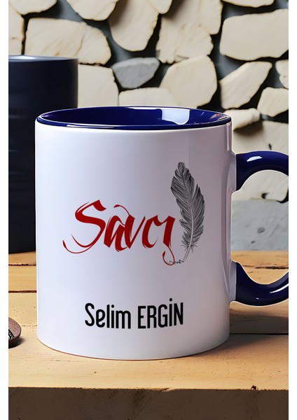 Kişiye Özel Savcı Kupa Bardak Lacivert fiyatları