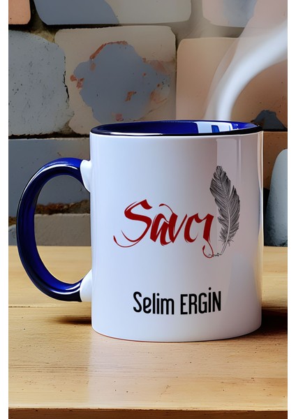 Kişiye Özel Savcı Kupa Bardak Lacivert modelleri