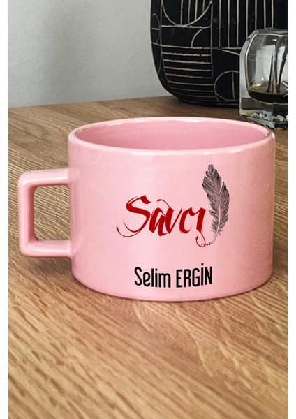 Kişiye Özel Savcı Pastel Fincan Pembe