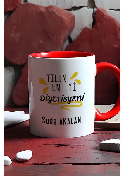 Kişiye Özel Yılın En Iyi Diyetisyeni Kupa Bardak Kırmızı Tıp Bayramı Hediyesi indirimleri