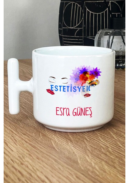 Kişiye Özel Estesiyen Kupa Bardak T Kulplu Beyaz Isme Özel Tıp Bayramı Hediyeleri