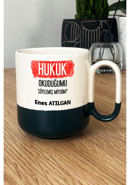 Kişiye Özel Avukata Hediye Pro Kupa Bardak Siyah Hukuk Okuduğumu Söylemiş Miydim