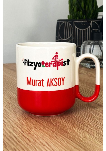 Kişiye Özel Fizyoterapist Pro Kupa Bardak Kırmızı Isme Özel Tıp Bayramı Hediyeleri