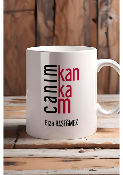 Kişiye Özel Canım Kankam Kupa Bardak Beyaz Arkadaşa Doğum Günü Hediyesi