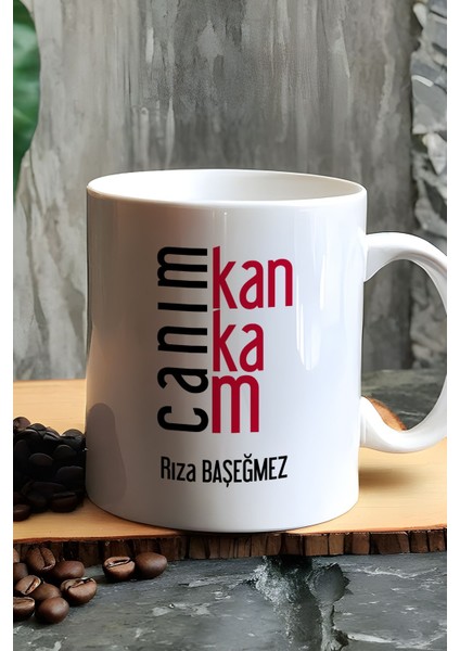 Kişiye Özel Canım Kankam Kupa Bardak Beyaz Arkadaşa Doğum Günü Hediyesi