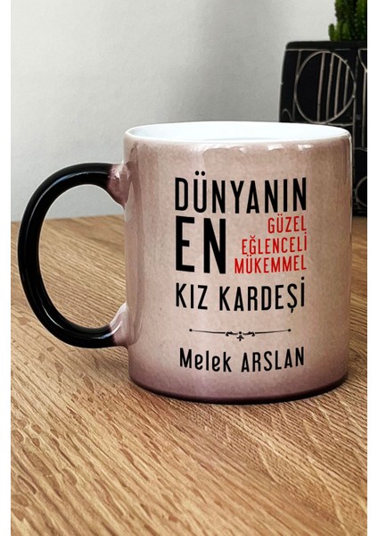 Kişiye Özel Kız Kardeş Kupa Bardak Sihirli Kız Kardeşe Doğum Günü Hediyesi
