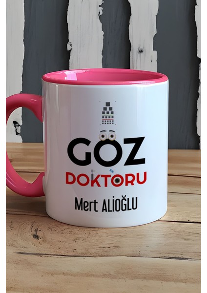 Kişiye Özel Göz Doktoru Kupa Bardak Pembe Isme Özel Tıp Bayramı Hediyeleri indirimleri