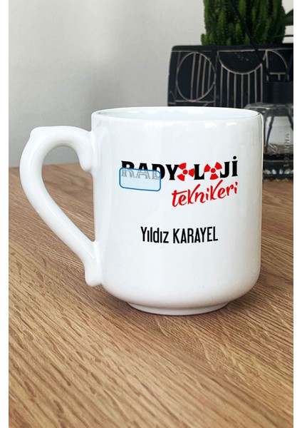 Kişiye Özel Radyoloji Teknikeri Kupa Bardak Oval Isme Özel Tıp Bayramı Hediyeleri