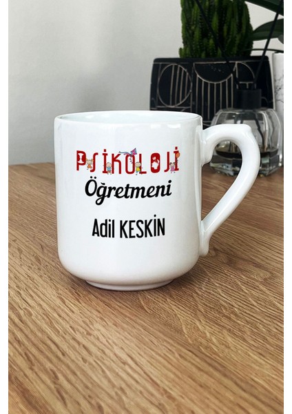 Kişiye Özel Psikoloji Öğretmeni Kupa Bardak Oval fiyatları