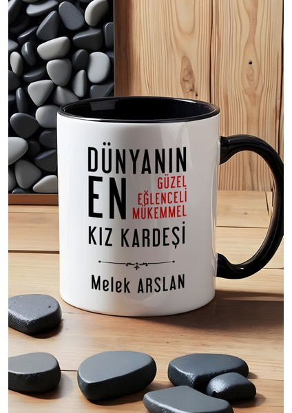 Kişiye Özel Kız Kardeş Kupa Bardak Siyah Kız Kardeşe Doğum Günü Hediyesi indirimleri