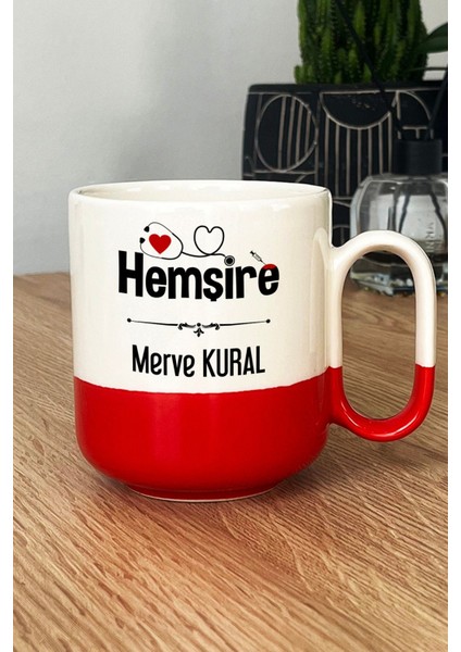 Kişiye Özel Hemşire Pro Kupa Bardak Kırmızı Isme Özel Tıp Bayramı Hediyesi fiyatları