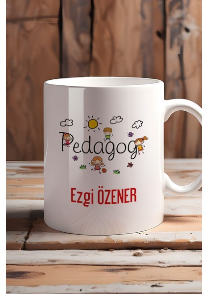 Kişiye Özel Pedagog Kupa Bardak Beyaz Tıp Bayramı Hediyesi