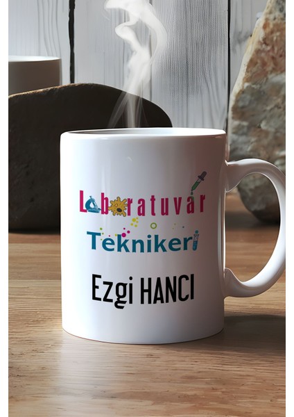 Kişiye Özel Laboratuvar Teknikeri Kupa Bardak Beyaz Tıp Bayramı Hediyeleri