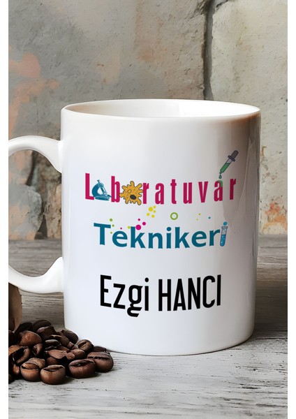 Kişiye Özel Laboratuvar Teknikeri Kupa Bardak Beyaz Tıp Bayramı Hediyeleri