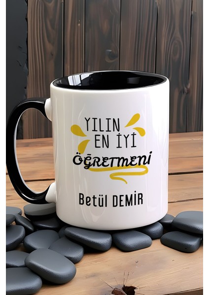Kişiye Özel Öğretmenler Günü Hediyesi Kupa Bardak Siyah Sınıf Öğretmenine Hediye fiyatları