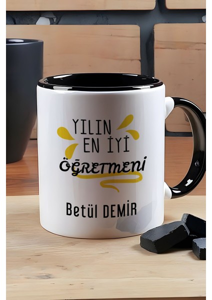 Kişiye Özel Öğretmenler Günü Hediyesi Kupa Bardak Siyah Sınıf Öğretmenine Hediye modelleri