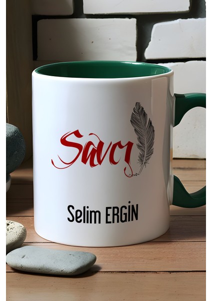 Kişiye Özel Savcı Kupa Bardak Yeşil