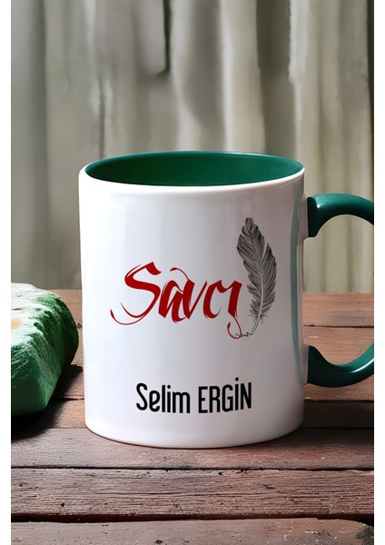 Kişiye Özel Savcı Kupa Bardak Yeşil