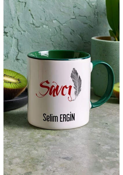 Kişiye Özel Savcı Kupa Bardak Yeşil