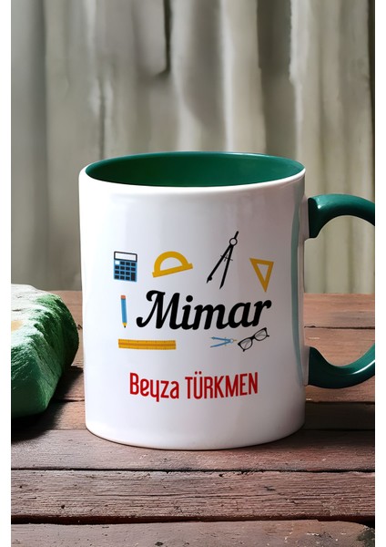 Kişiye Özel Mimar Kupa Bardak Yeşil Mimarlar Günü Hediyesi fırsatları