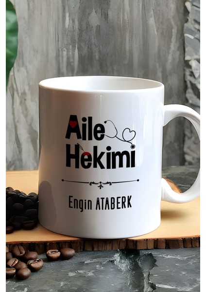 Kişiye Özel Aile Hekimi Doktor Kupa Bardak Beyaz Tıp Bayramı Hediyesi
