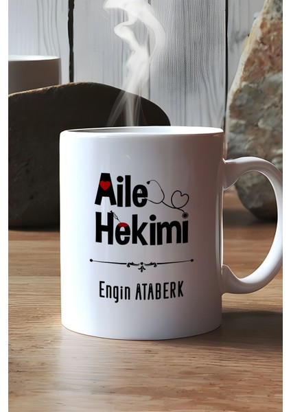 Kişiye Özel Aile Hekimi Doktor Kupa Bardak Beyaz Tıp Bayramı Hediyesi