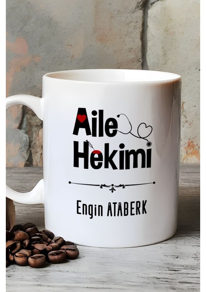 Kişiye Özel Aile Hekimi Doktor Kupa Bardak Beyaz Tıp Bayramı Hediyesi
