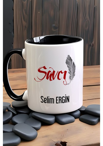 Kişiye Özel Savcı Kupa Bardak Siyah fiyatları