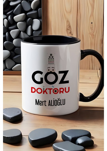 Kişiye Özel Göz Doktoru Kupa Bardak Siyah Isme Özel Tıp Bayramı Hediyeleri indirimleri