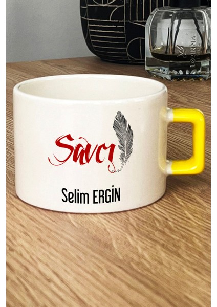 Kişiye Özel Savcı Lüks Fincan Sarı fiyatları
