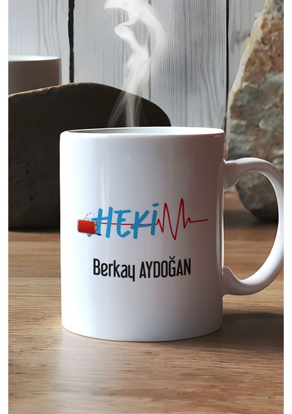 Kişiye Özel Hekim Doktor Kupa Bardak Beyaz 14 Mart Tıp Bayramı Hediyesi
