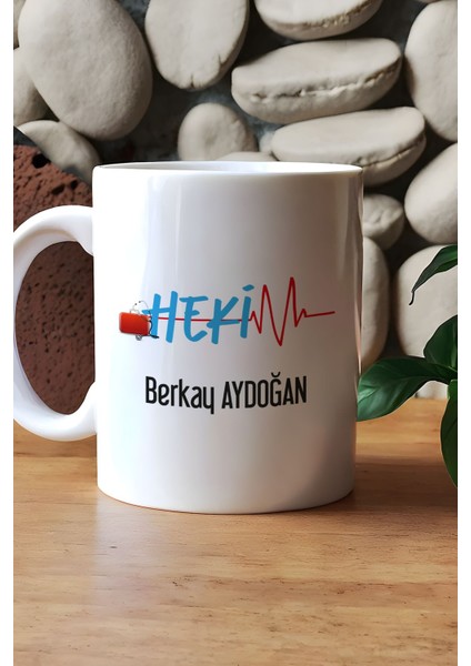 Kişiye Özel Hekim Doktor Kupa Bardak Beyaz 14 Mart Tıp Bayramı Hediyesi