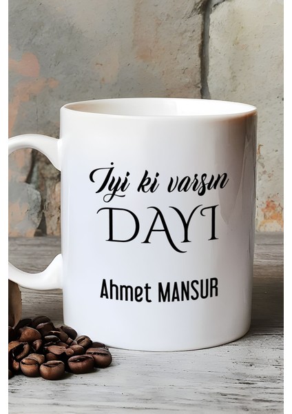 Kişiye Özel Iyi Ki Varsın Dayı Kupa Bardak Beyaz Doğum Günü Hediyesi fırsatları