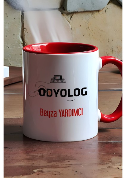 Kişiye Özel Odyolog Kupa Bardak Kırmızı Tıp Bayramı Hediyeleri modelleri